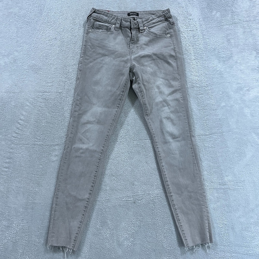 True Religion Jeans Women's 28 Jennie‎ Curvy Mid Rise Skinny Gray Stretch